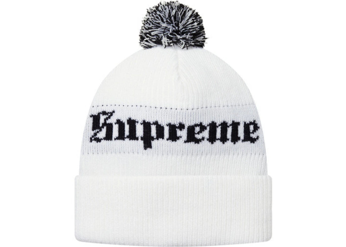 Supreme Old English Beanie White