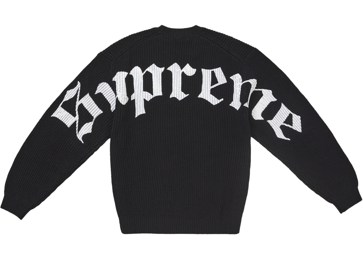 Supreme Old English Printed Sweater Black