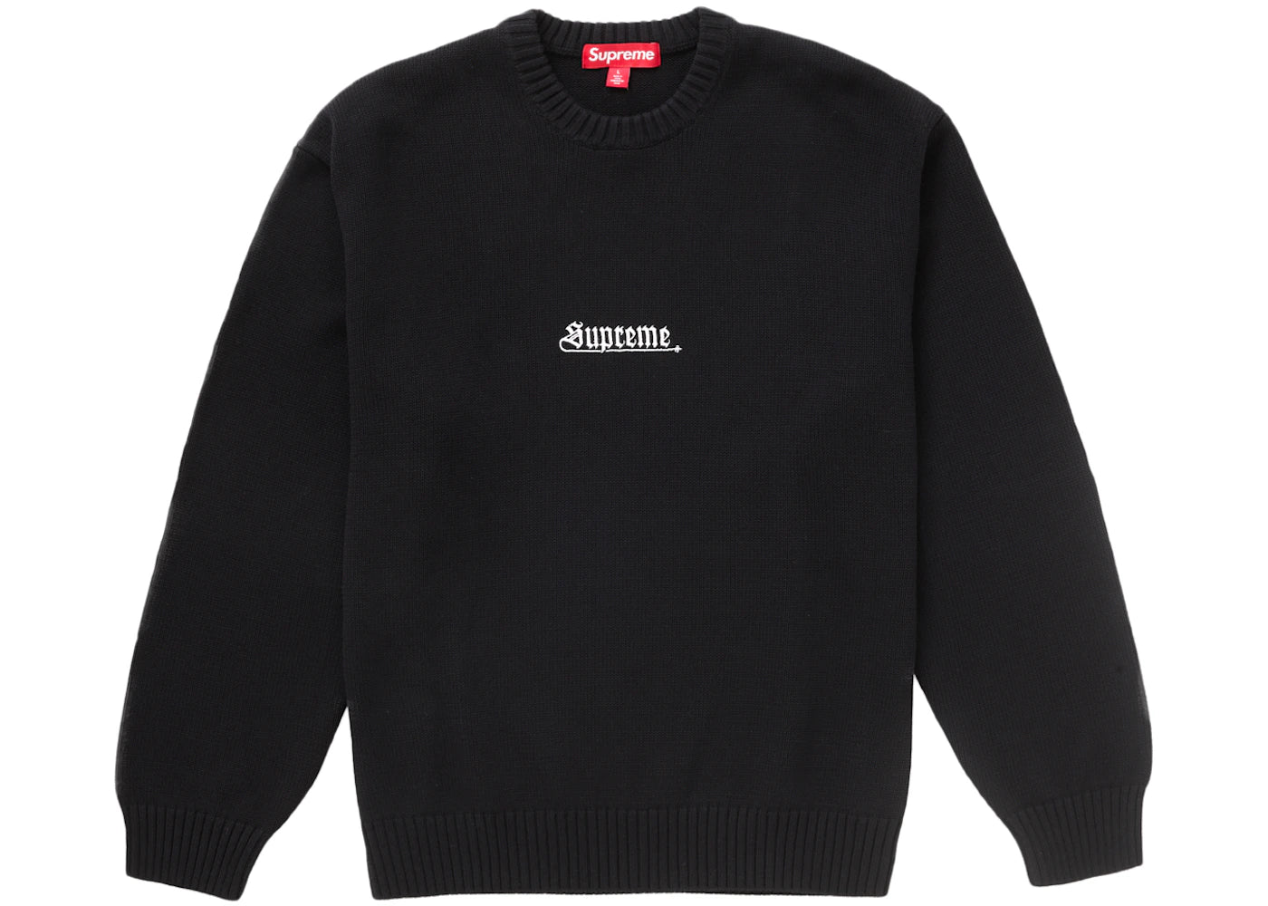Supreme Old English Sweater Black