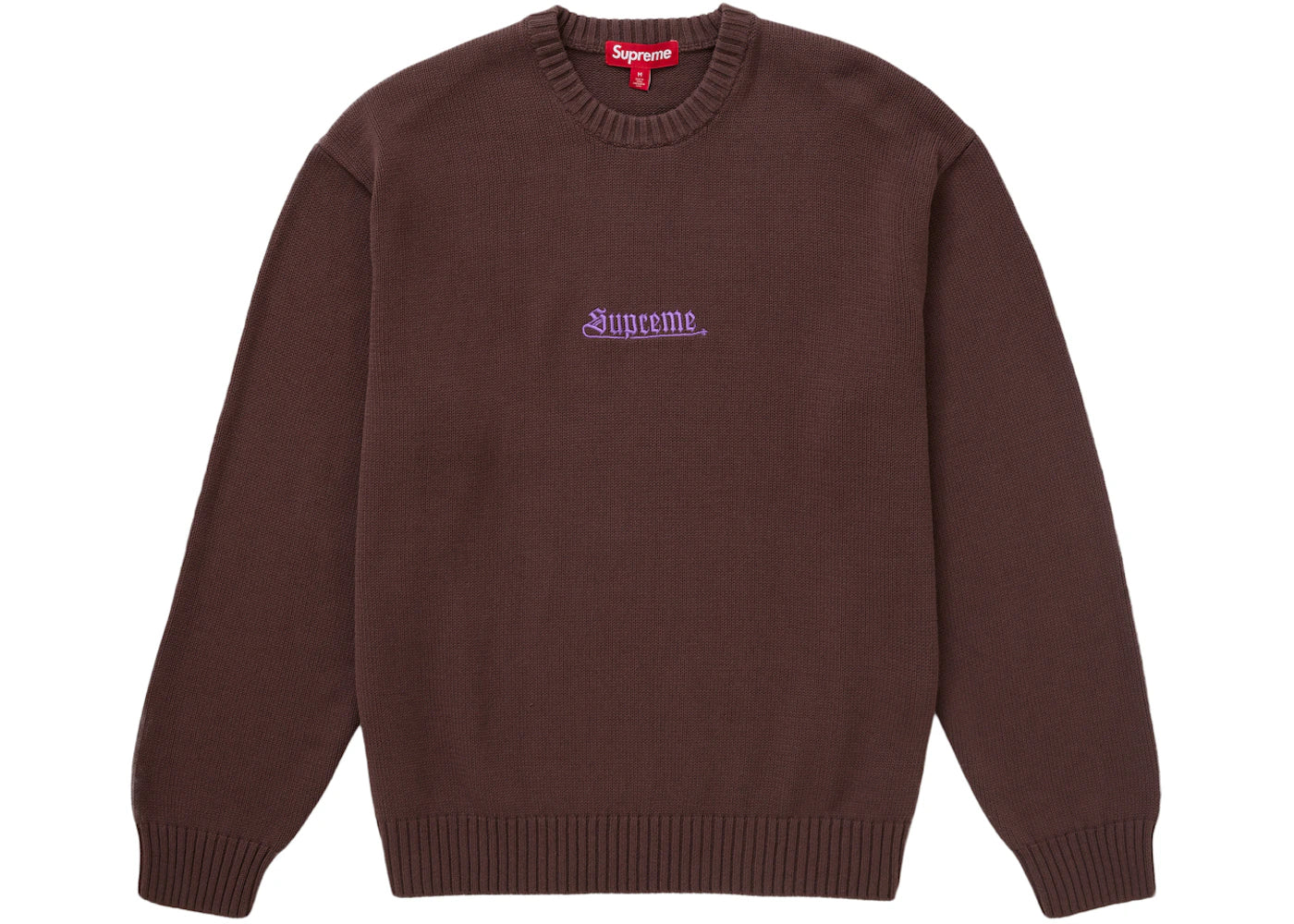 Supreme Old English Sweater Brown