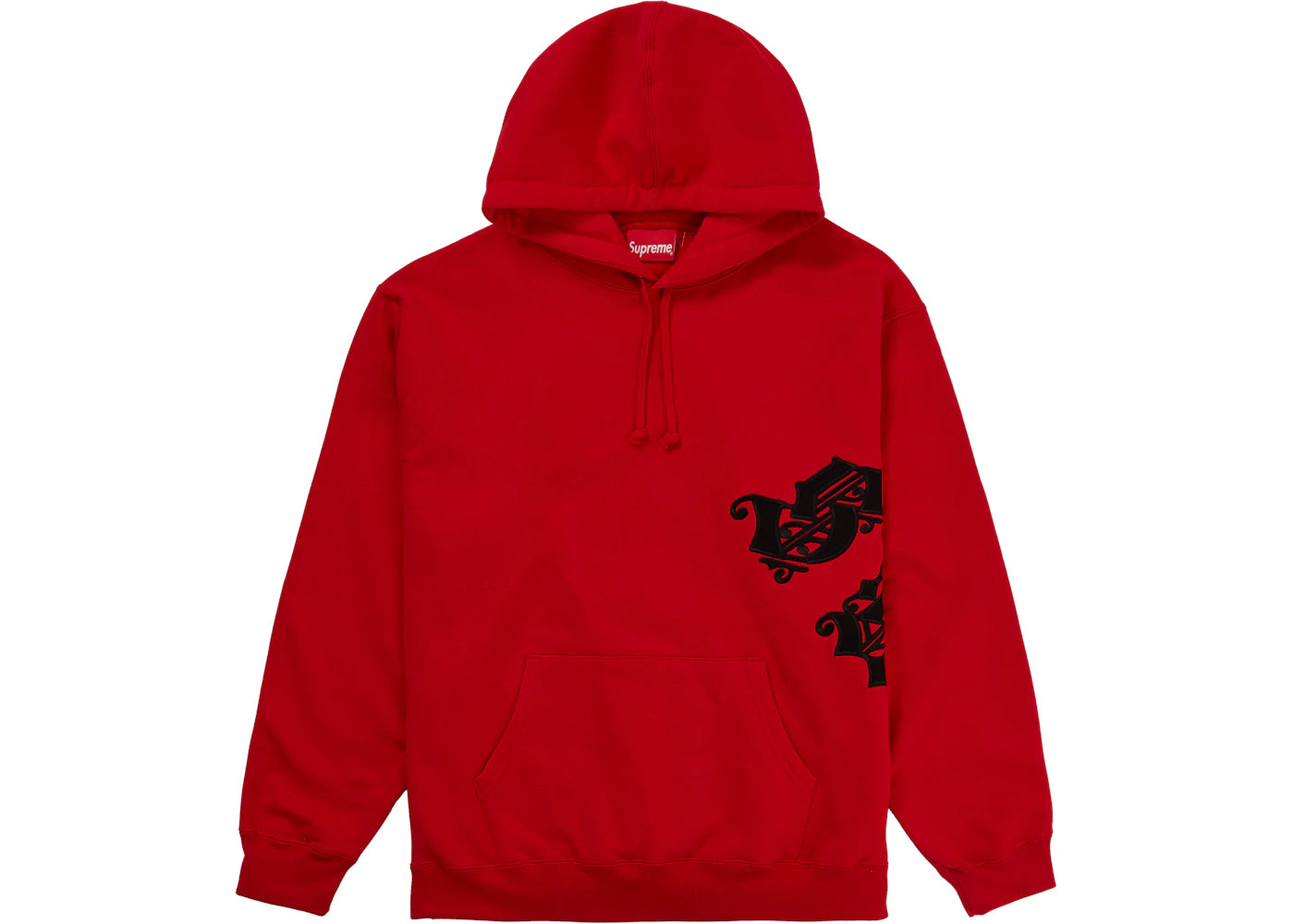 Supreme Old English Wrap Hooded Sweatshirt Red