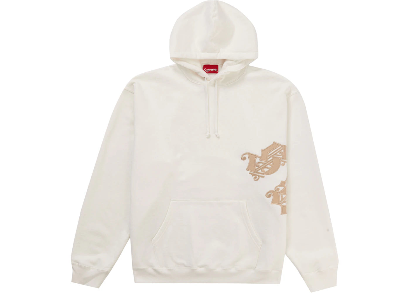 Supreme Old English Wrap Hooded Sweatshirt White