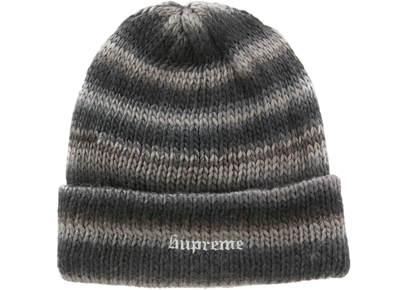 Supreme Ombré Stripe Beanie Black