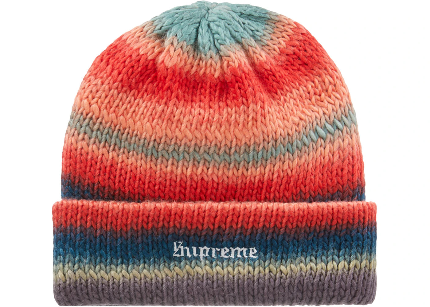 Supreme Ombré Stripe Beanie Navy