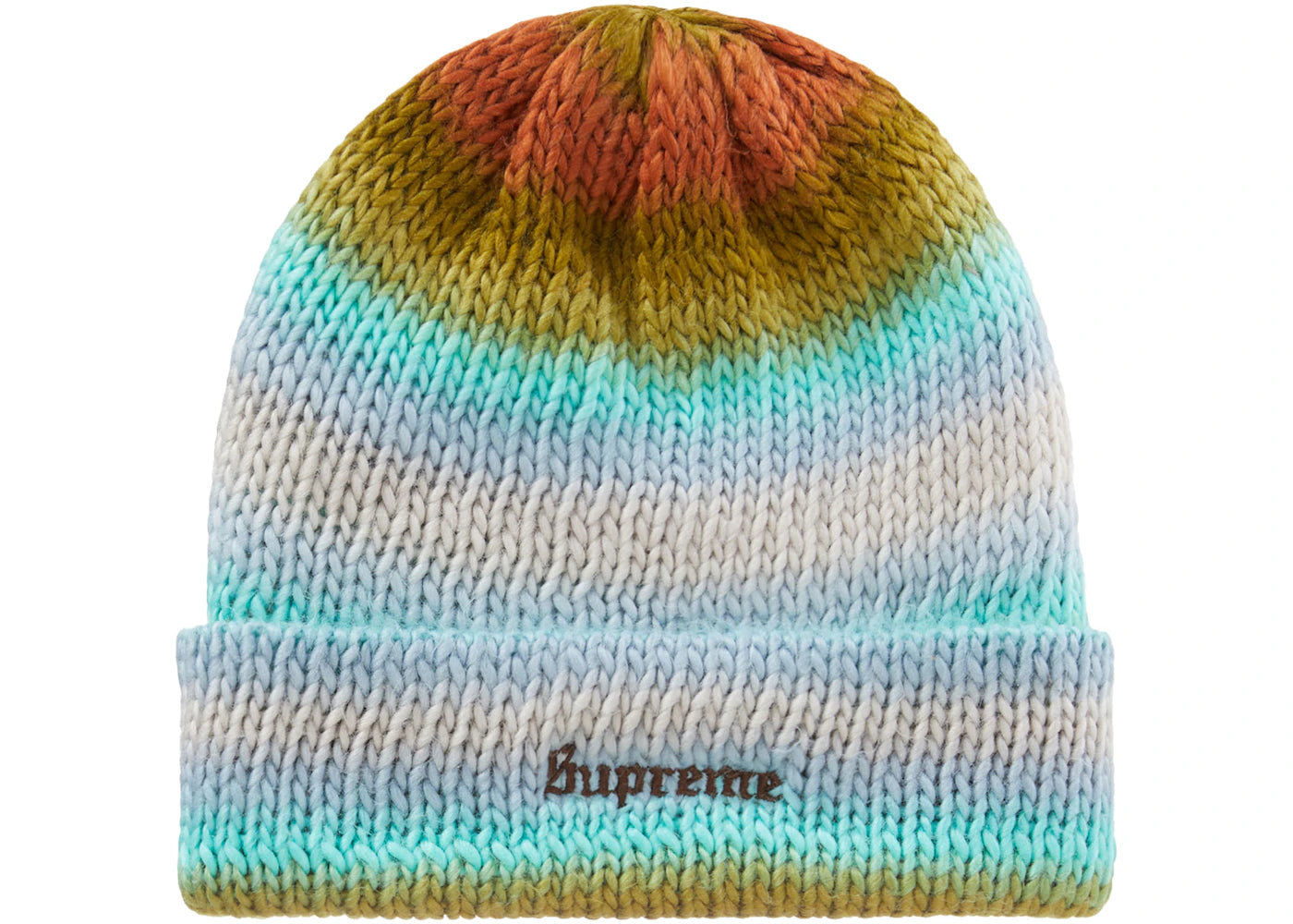 Supreme Ombré Stripe Beanie Olive