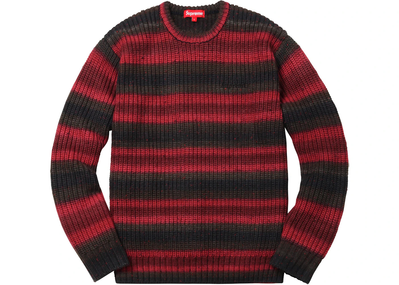 Supreme Ombre Stripe Sweater Black