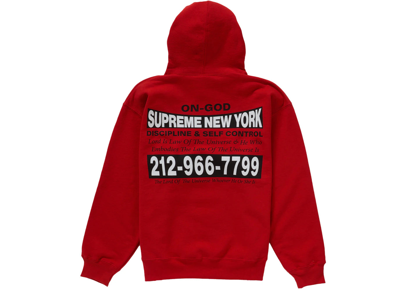 Supreme On God Hooded Sweatshirt Burnt Red