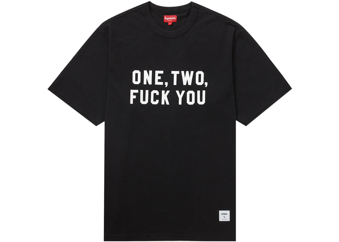 Supreme One Two Fuck You S/S Top Black
