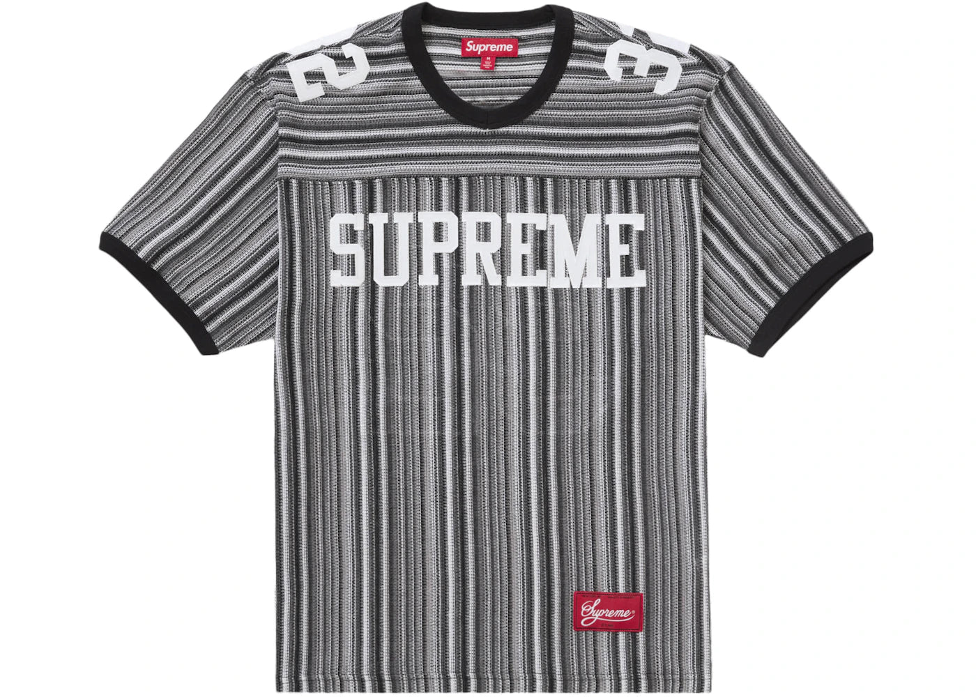 Supreme Open Knit Football Top Black