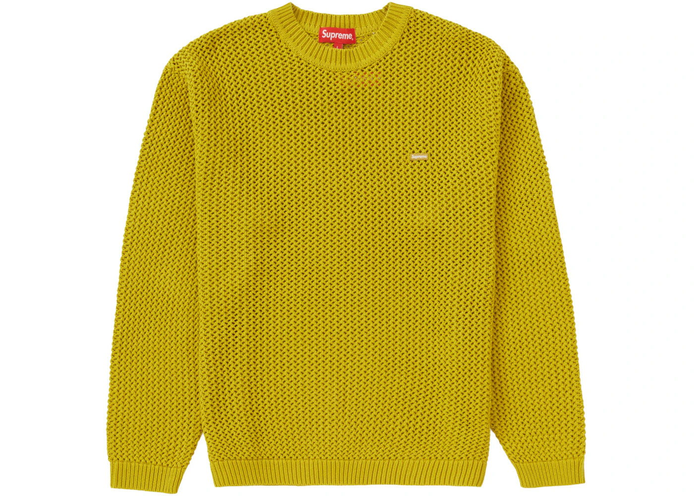 Supreme Open Knit Small Box Sweater Acid Green