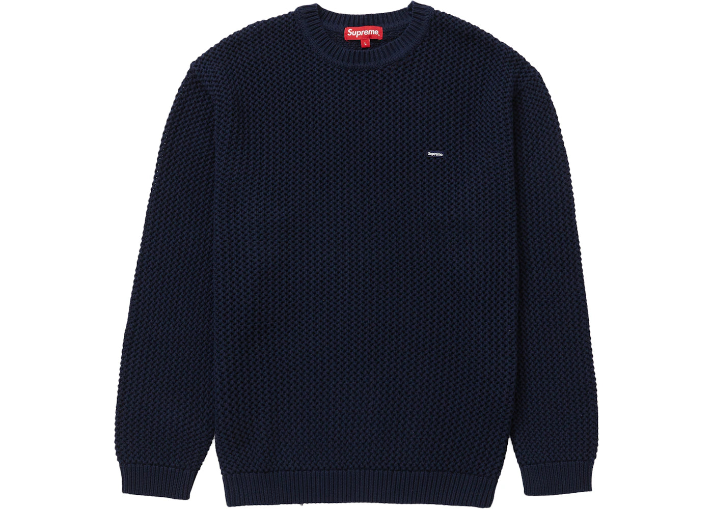 Supreme Open Knit Small Box Sweater Navy