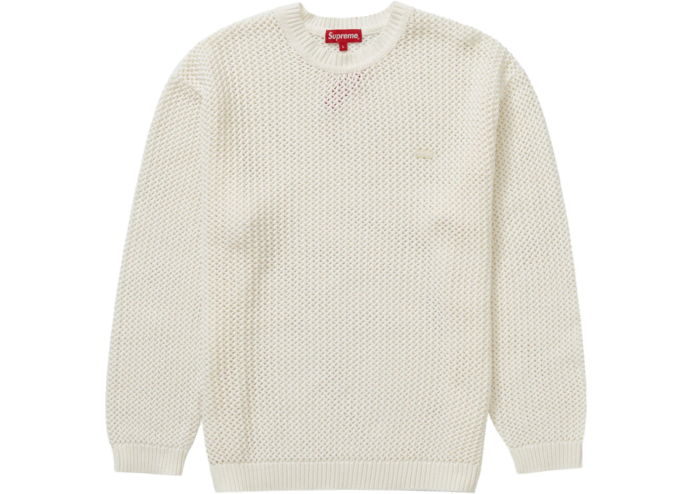 Supreme Open Knit Small Box Sweater White