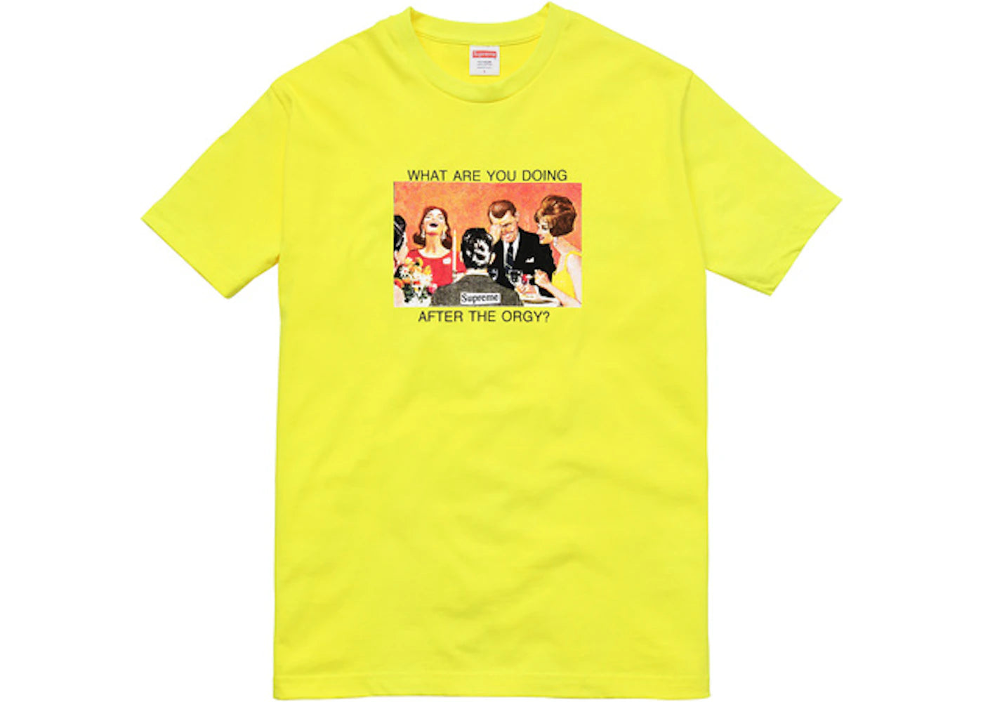 Supreme Orgy Tee Bright Yellow