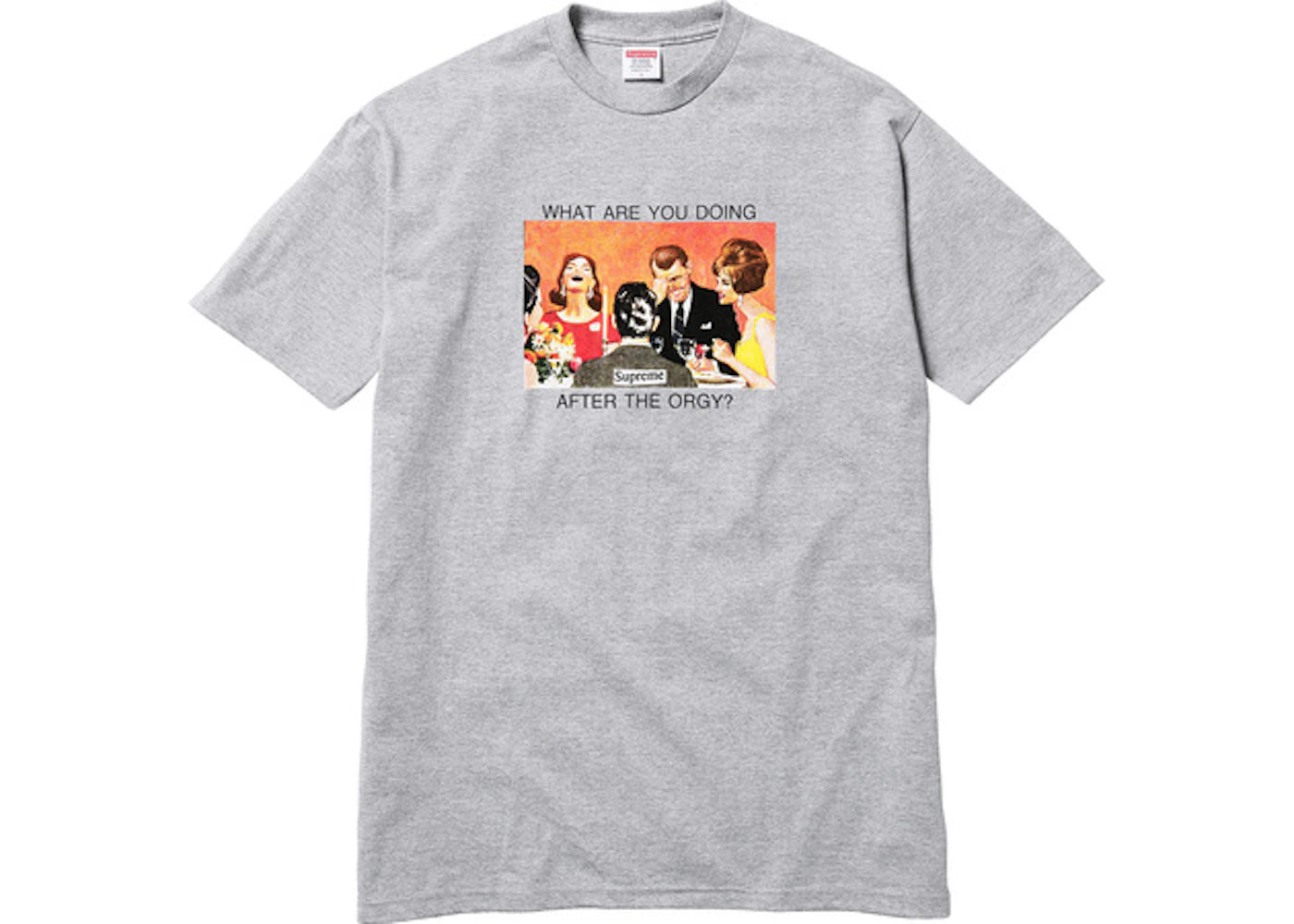 Supreme Orgy Tee Heather Grey