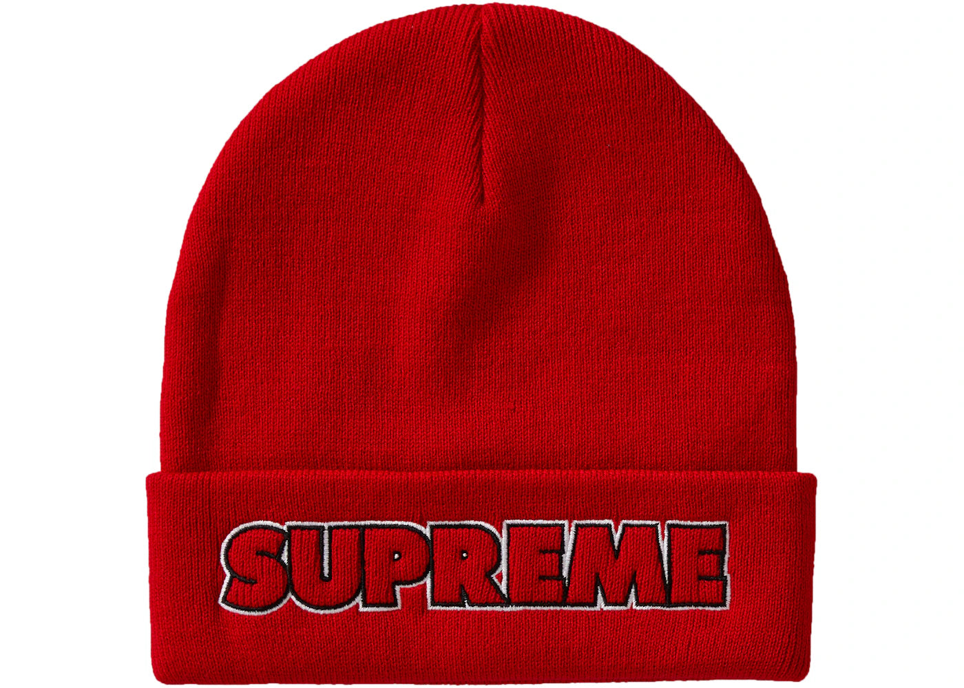 Supreme Outline Beanie (FW19) Red