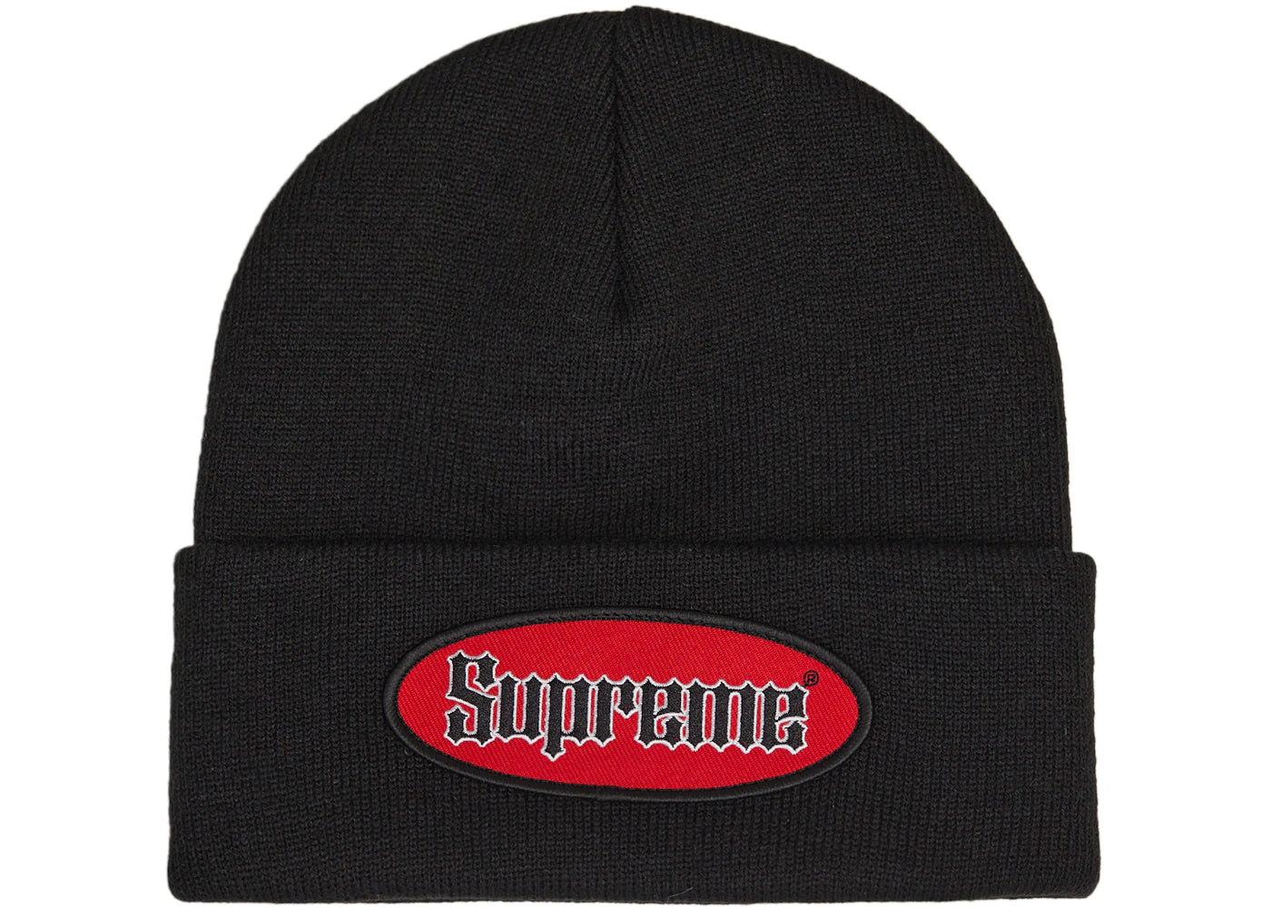 Supreme Oval Patch Beanie (SS22) Black