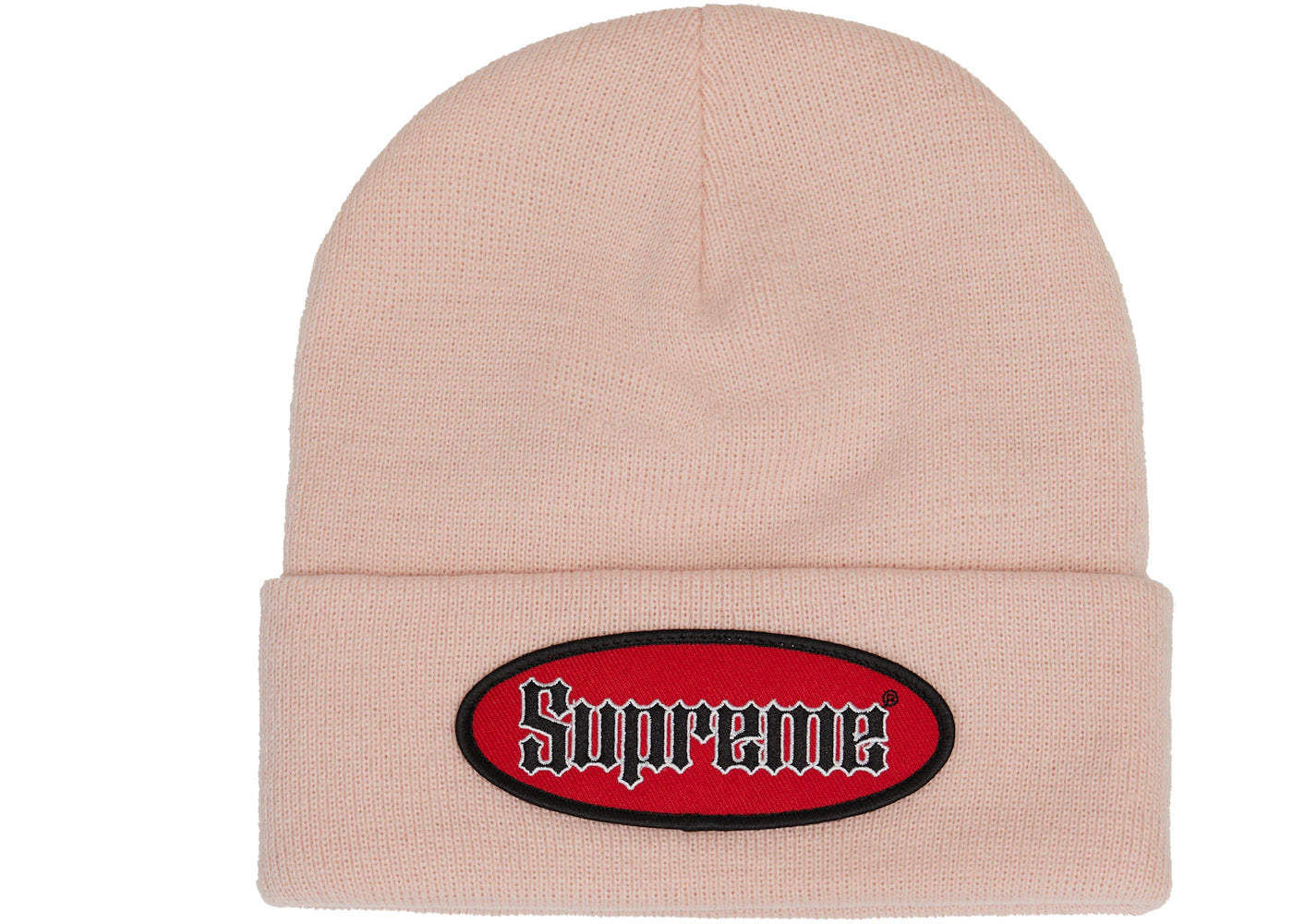 Supreme Oval Patch Beanie (SS22) Pink