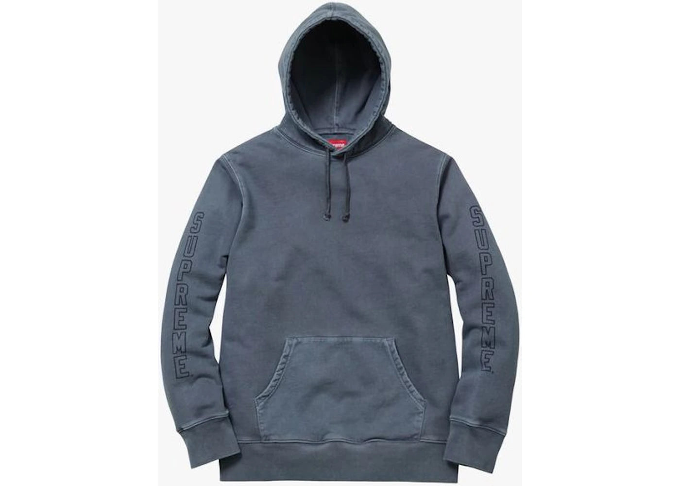 Supreme Over Dyed Hooded Sweatshirt Indigo