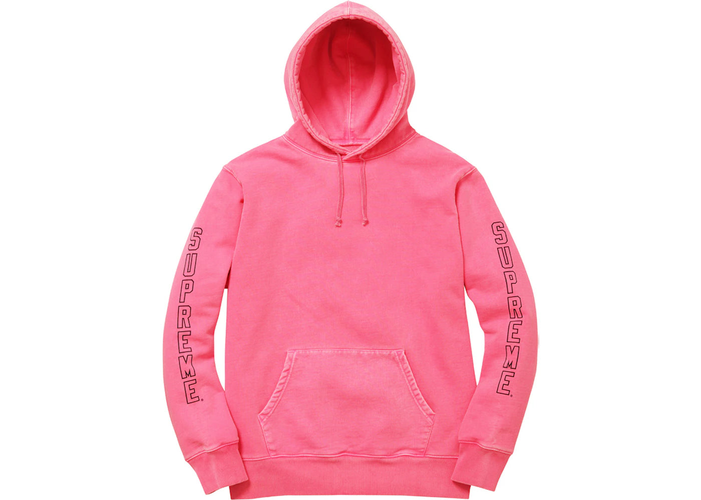 Supreme Over Dyed Hooded Sweatshirt Pink