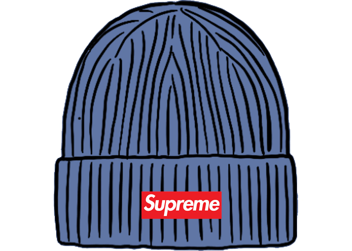 Supreme Overdyed Beanie Blue