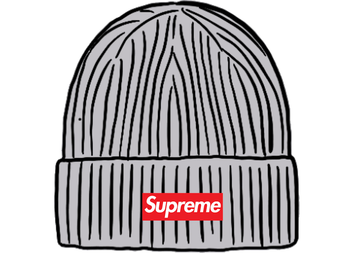 Supreme Overdyed Beanie Grey