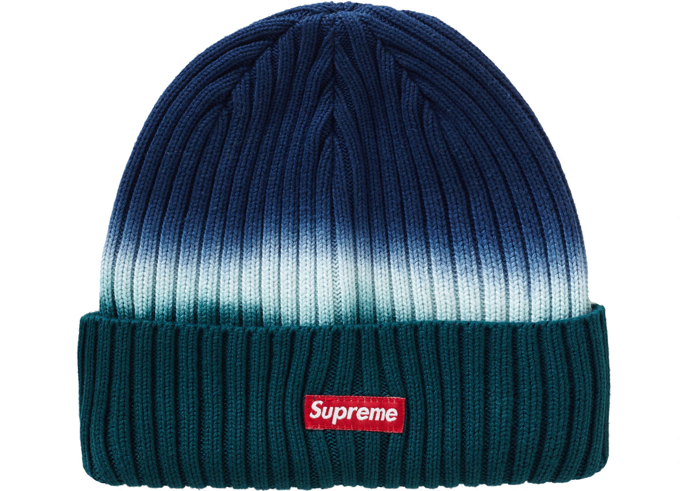 Supreme Overdyed Beanie (SS19) Teal Tie Dye