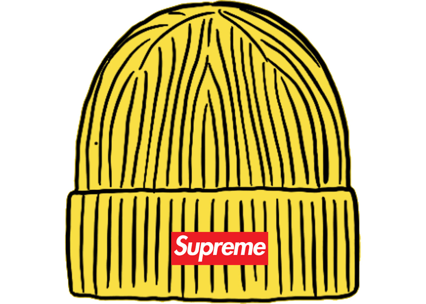 Supreme Overdyed Beanie Yellow