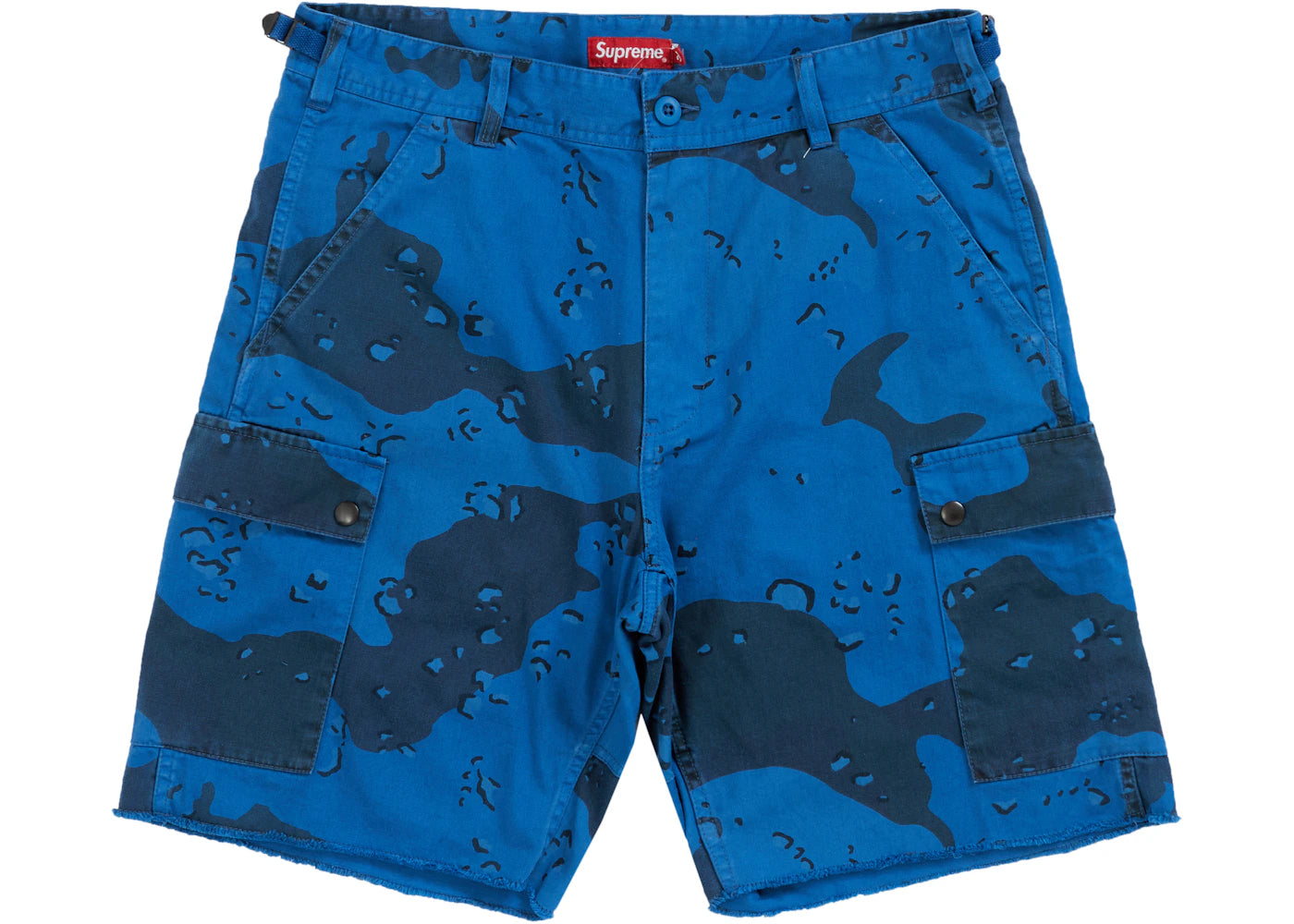 Supreme Overdyed Camo Cargo Short Blue