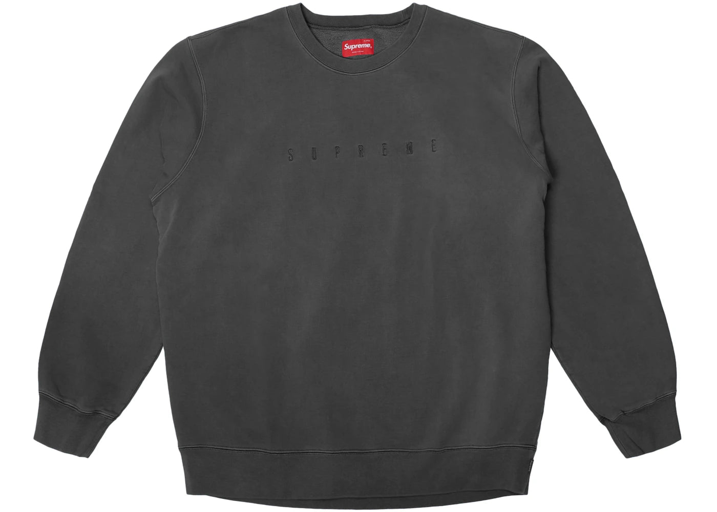 Supreme Overdyed Crewneck Sweatshirt Black