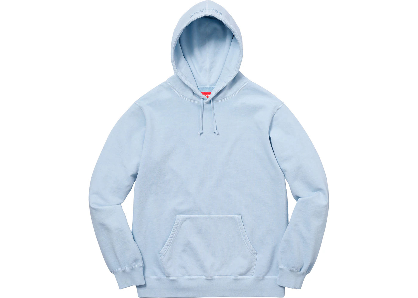 Supreme Overdyed Hooded Sweatshirt (SS18) Light Blue