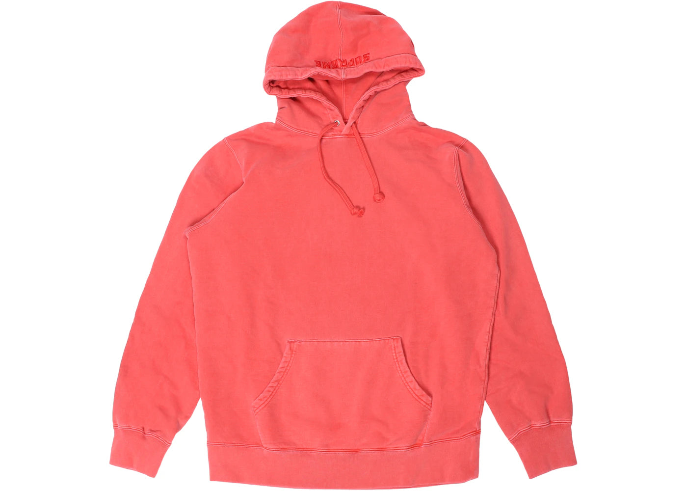 Supreme Overdyed Hooded Sweatshirt (SS18) Red