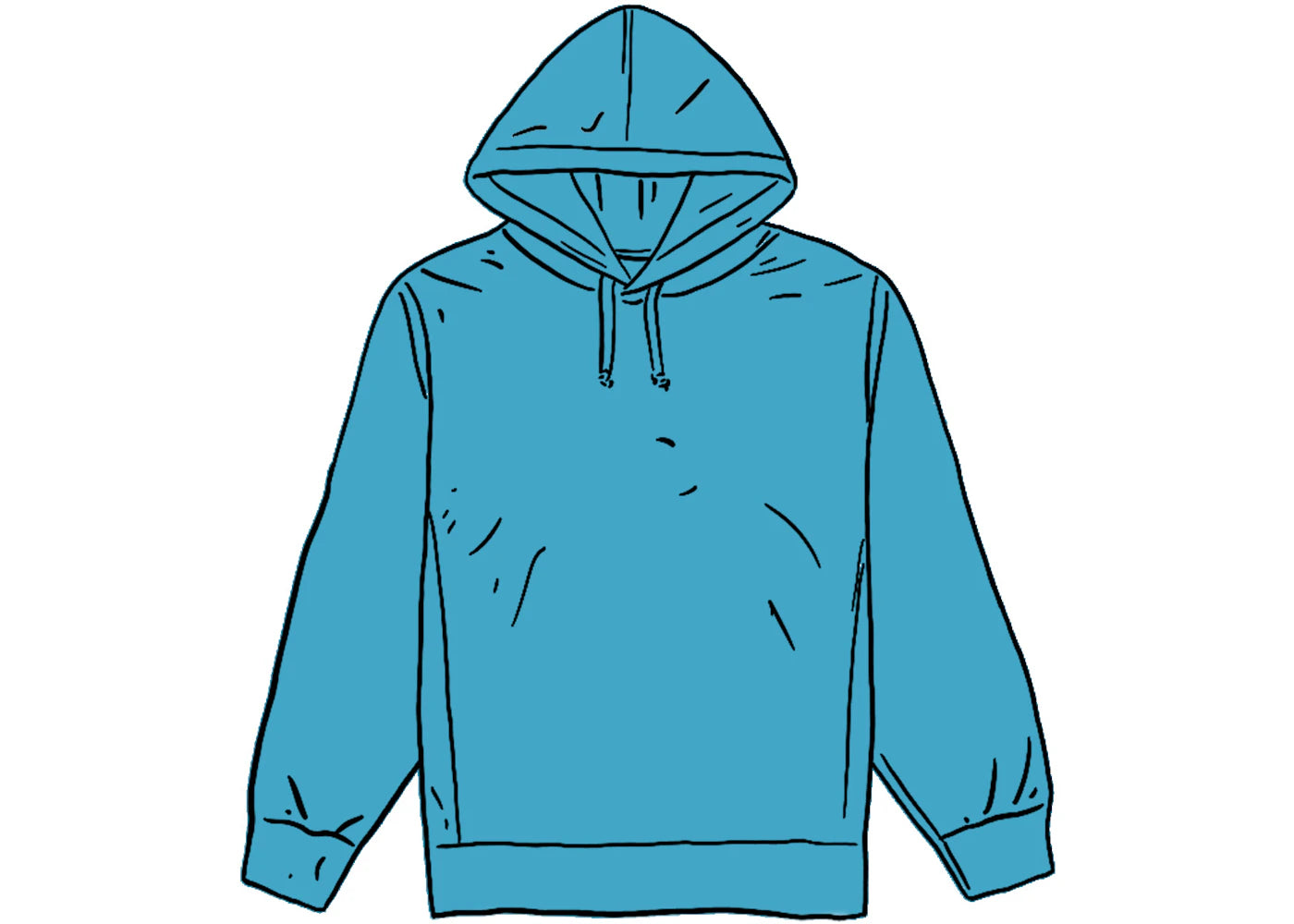 Supreme Overdyed Hooded Sweatshirt (SS20) Bright Blue