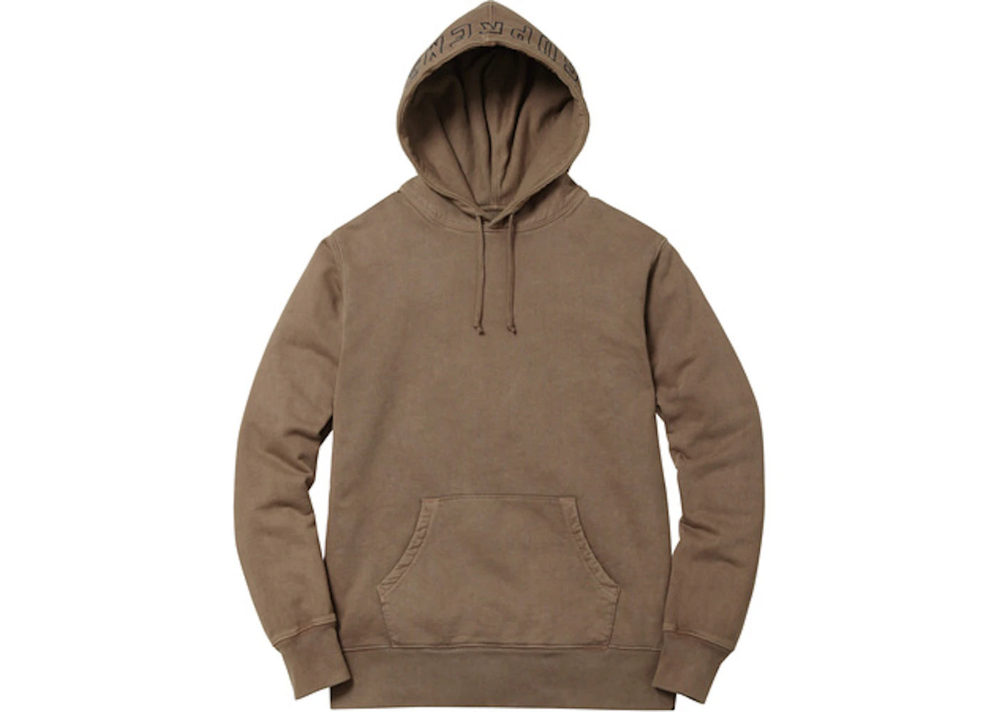 Supreme Overdyed Hoodie Brown