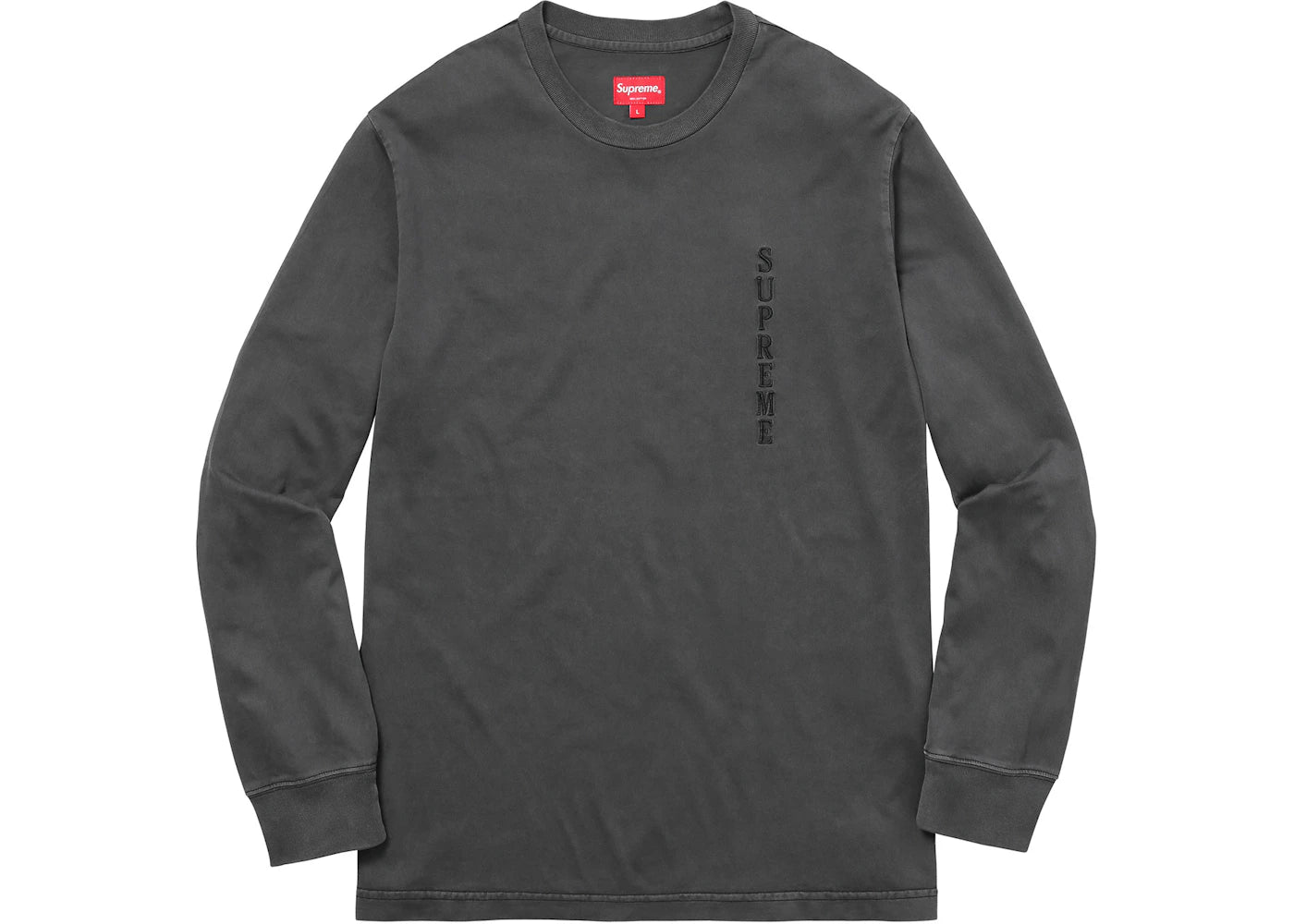Supreme Overdyed L/S Top Black