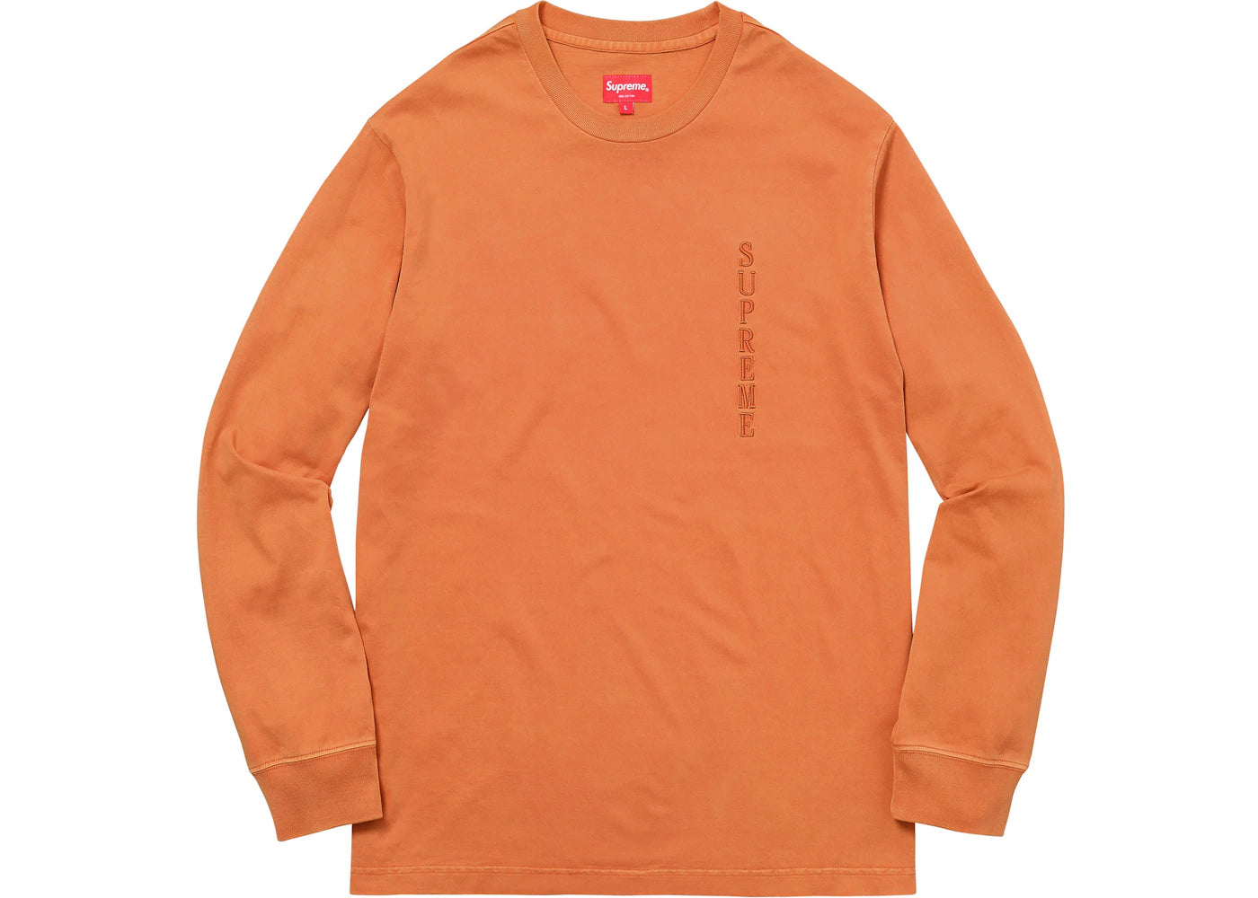 Supreme Overdyed L/S Top Dark Orange