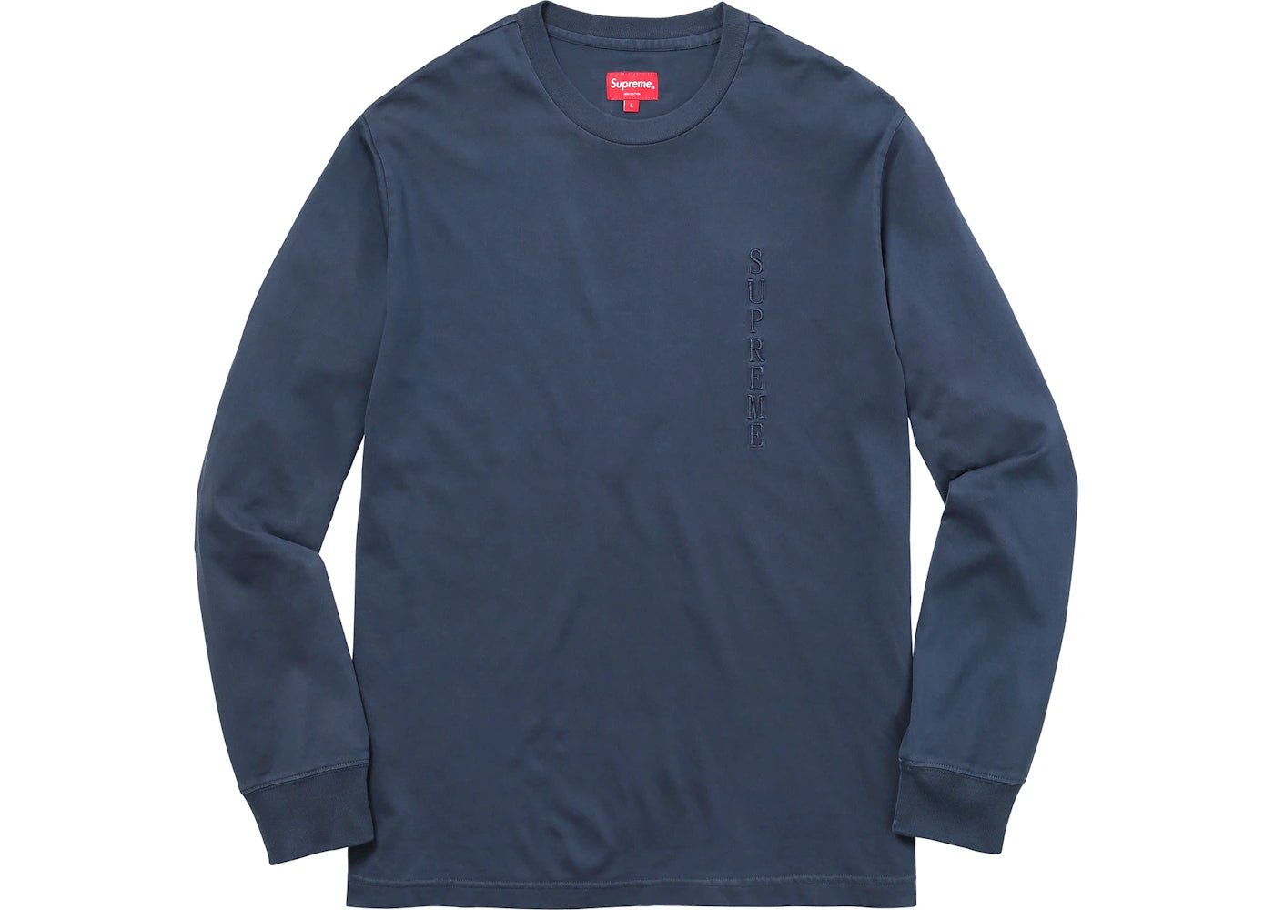 Supreme Overdyed L/S Top Navy