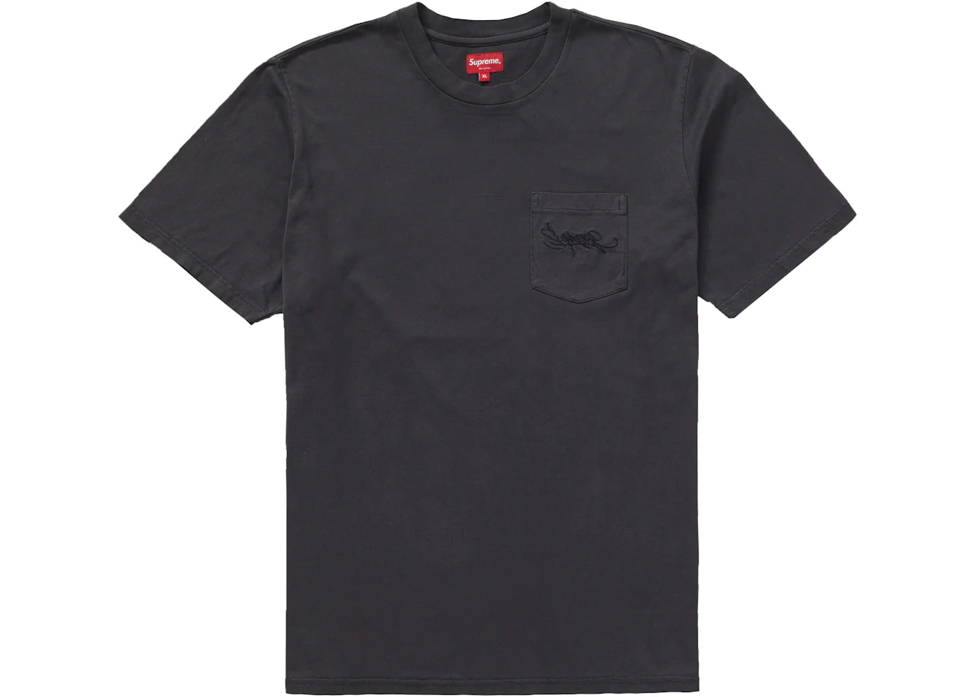 Supreme Overdyed Pocket Tee Black