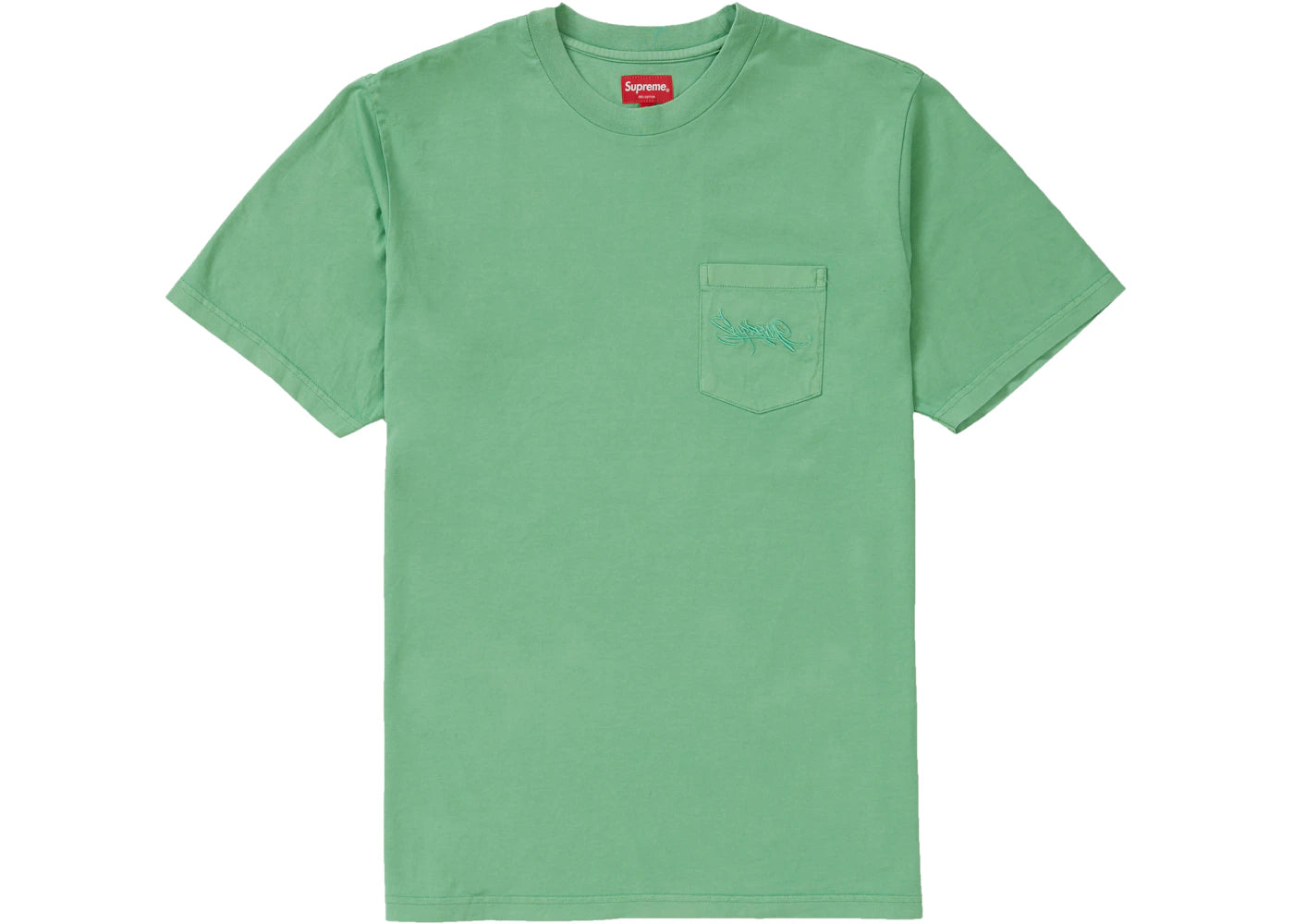 Supreme Overdyed Pocket Tee Green