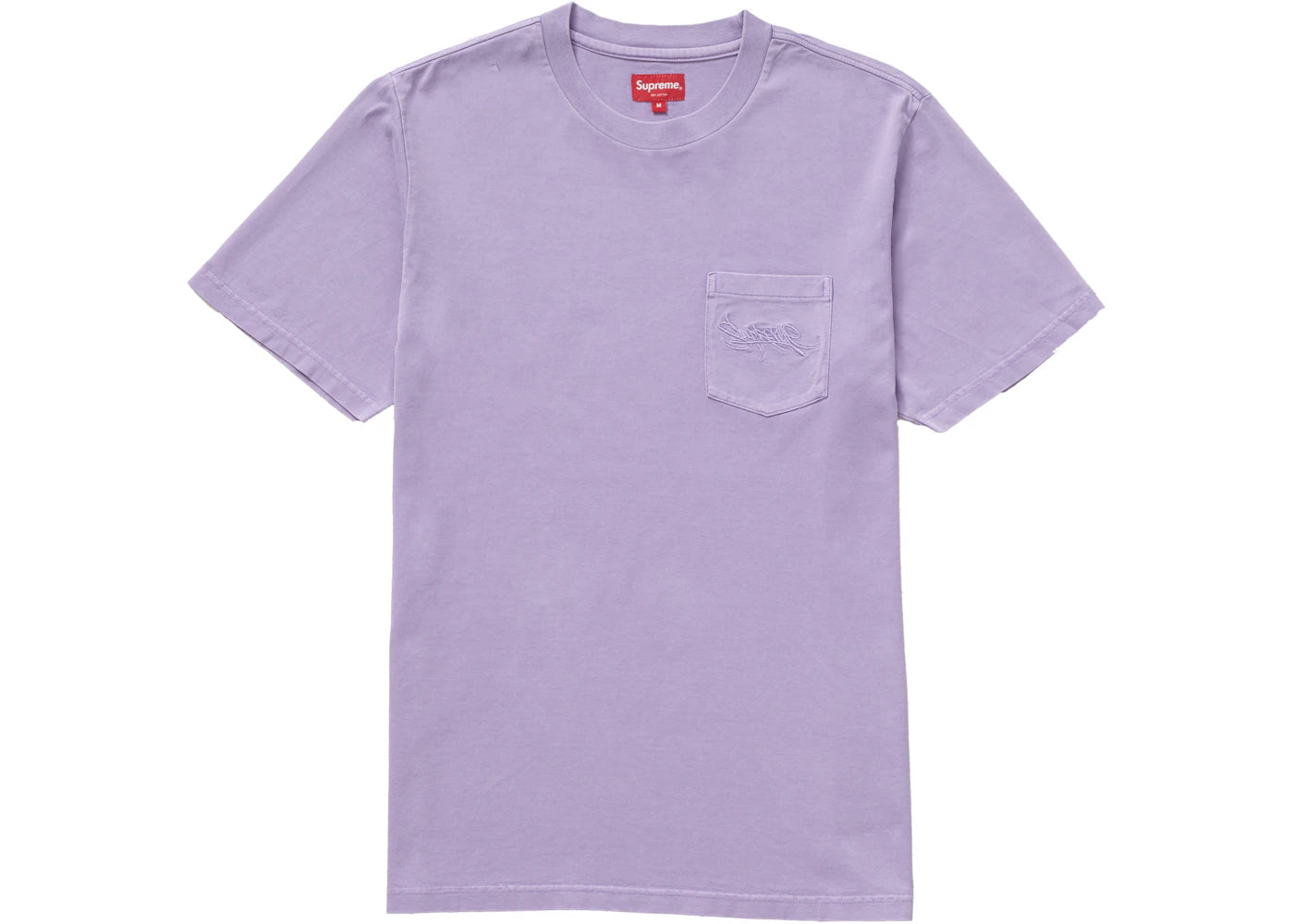 Supreme Overdyed Pocket Tee Purple