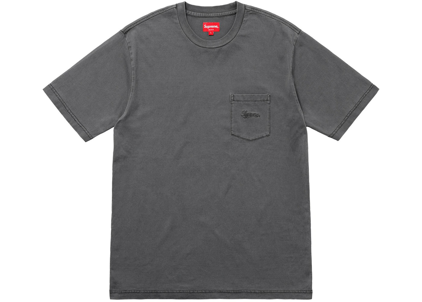 Supreme Overdyed Pocket Tee Washed Black