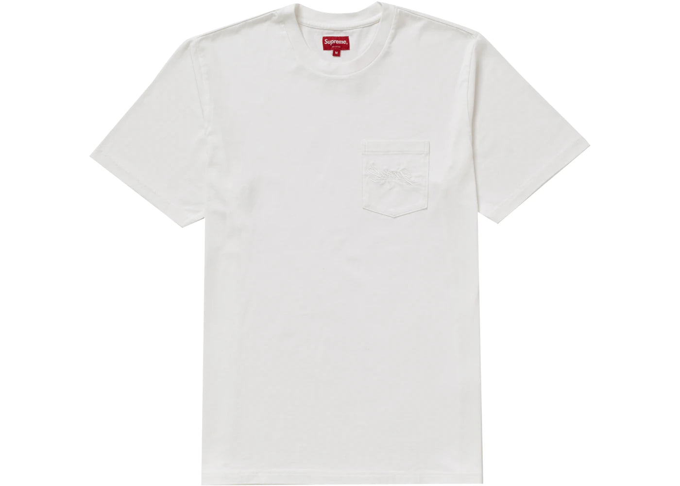 Supreme Overdyed Pocket Tee White