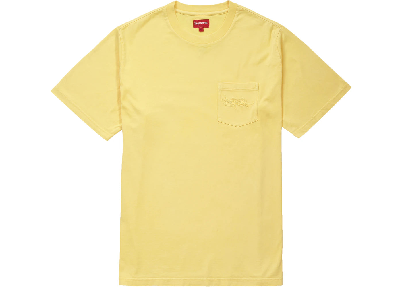 Supreme Overdyed Pocket Tee Yellow