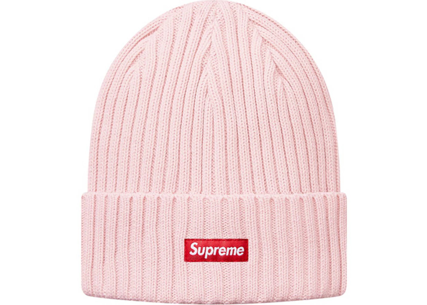 Supreme Overdyed Ribbed Beanie (SS17) Light Pink