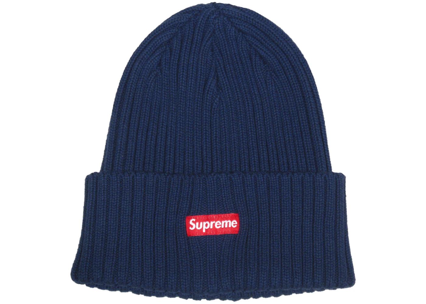 Supreme Overdyed Ribbed Beanie (SS17) Navy