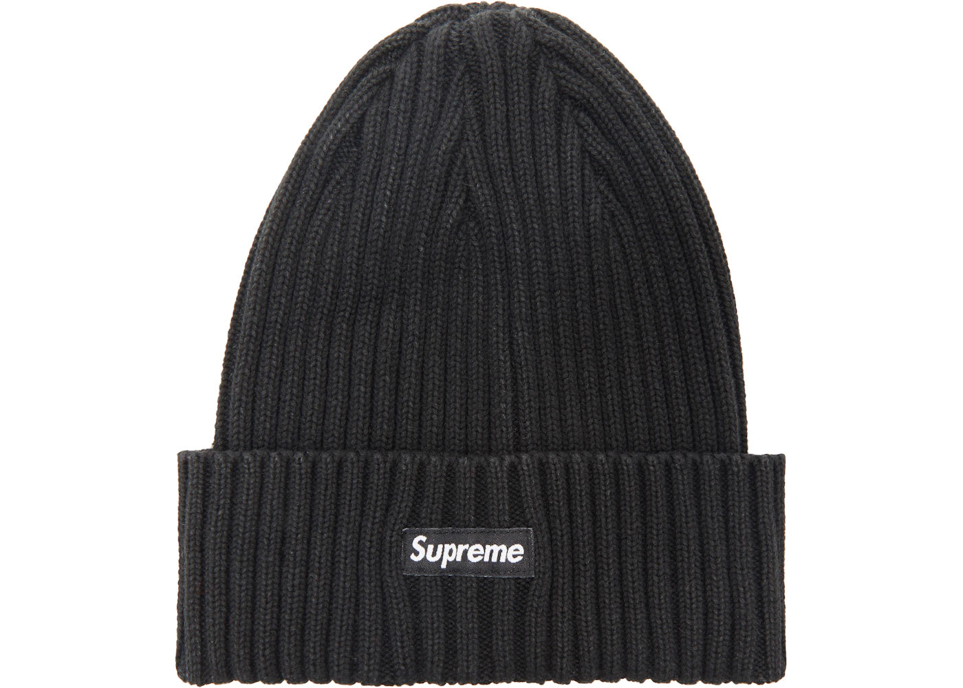 Supreme Overdyed Ribbed Beanie (SS18) Washed Black