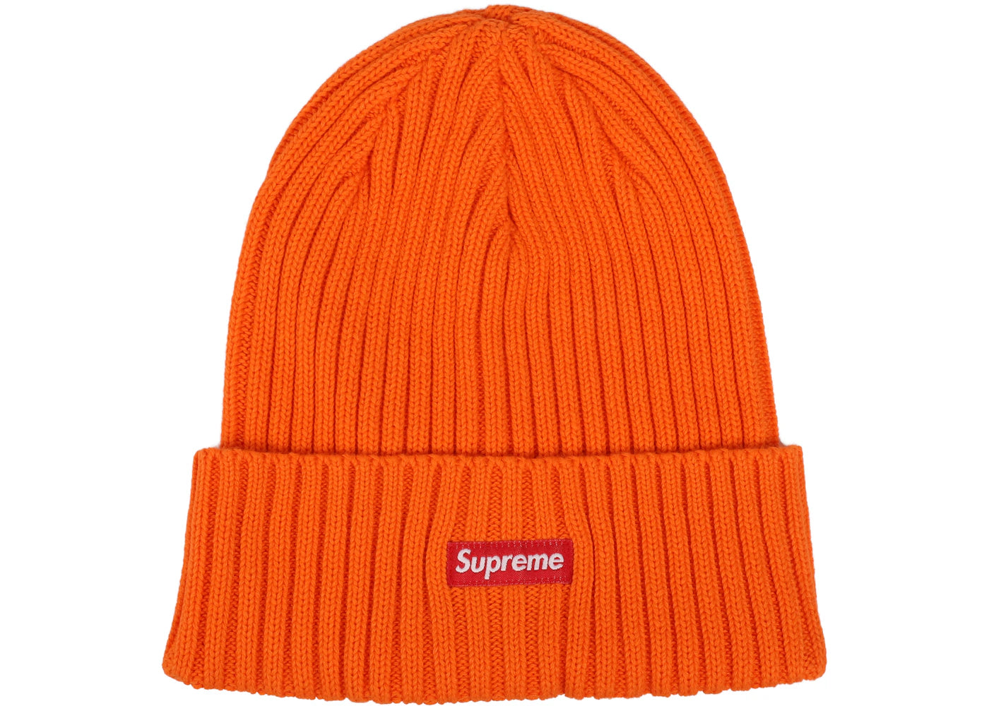 Supreme Overdyed Ribbed Beanie (SS18) Washed Orange