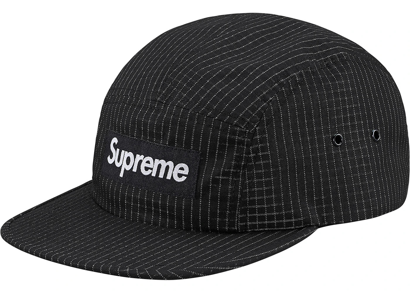 Supreme Overdyed Ripstop Camp Cap Black