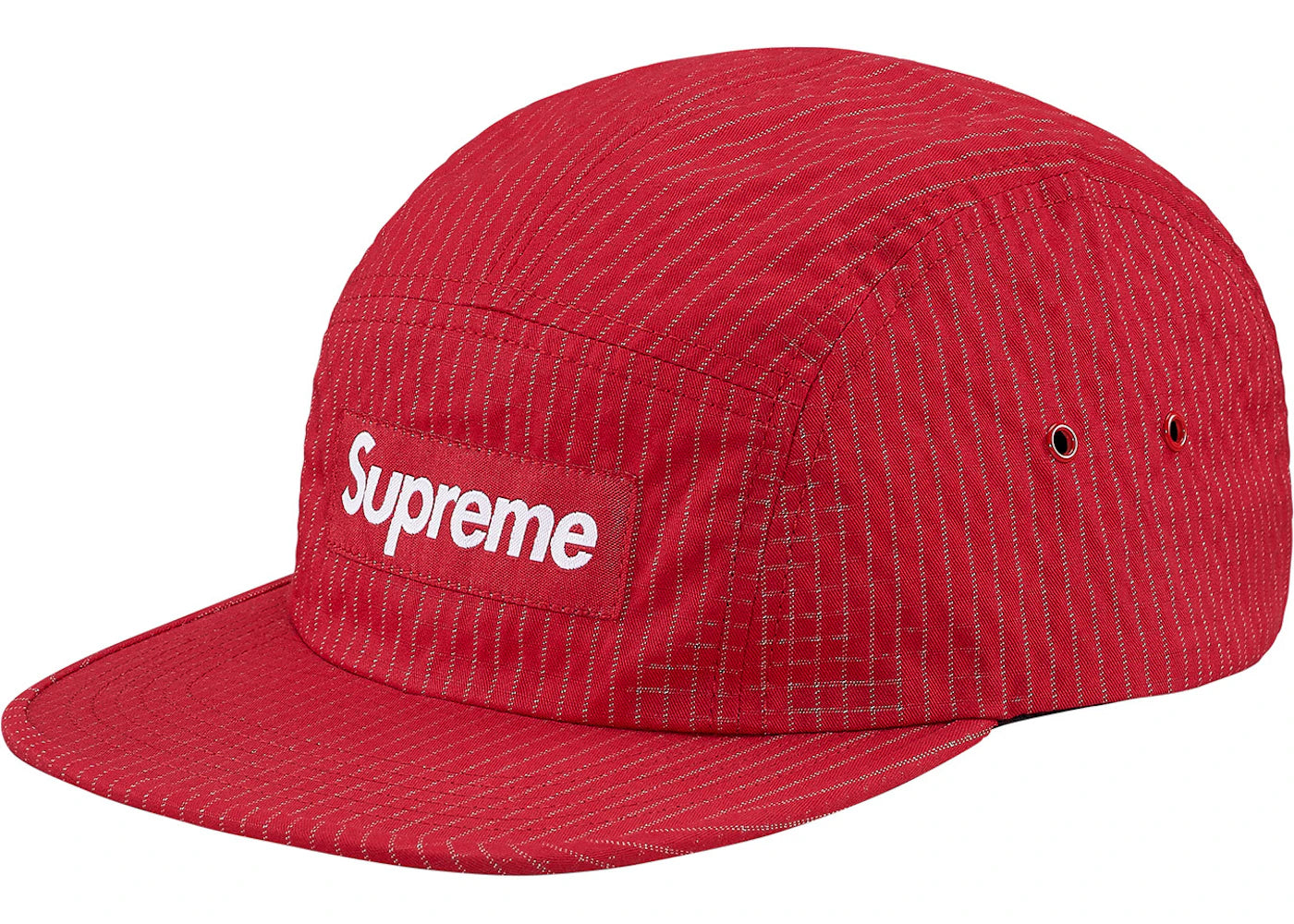 Supreme Overdyed Ripstop Camp Cap Red