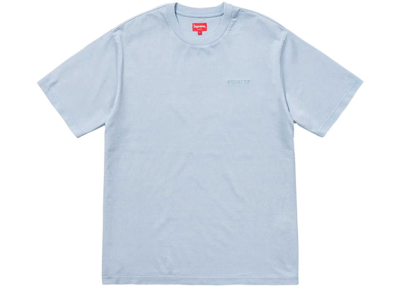 Supreme Overdyed Tee Light Blue