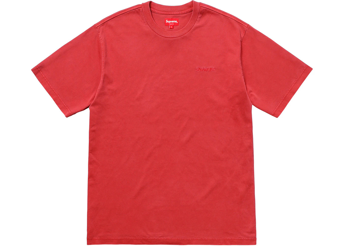 Supreme Overdyed Tee Red